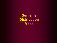 Families - Surname Distribution Maps