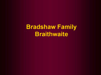 Families - Bradshaw
